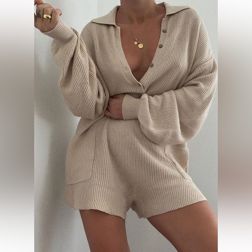 Free People Picnic Sweater Romper size XS